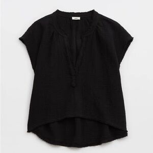 Aerie Gauzy Cropped T shirt